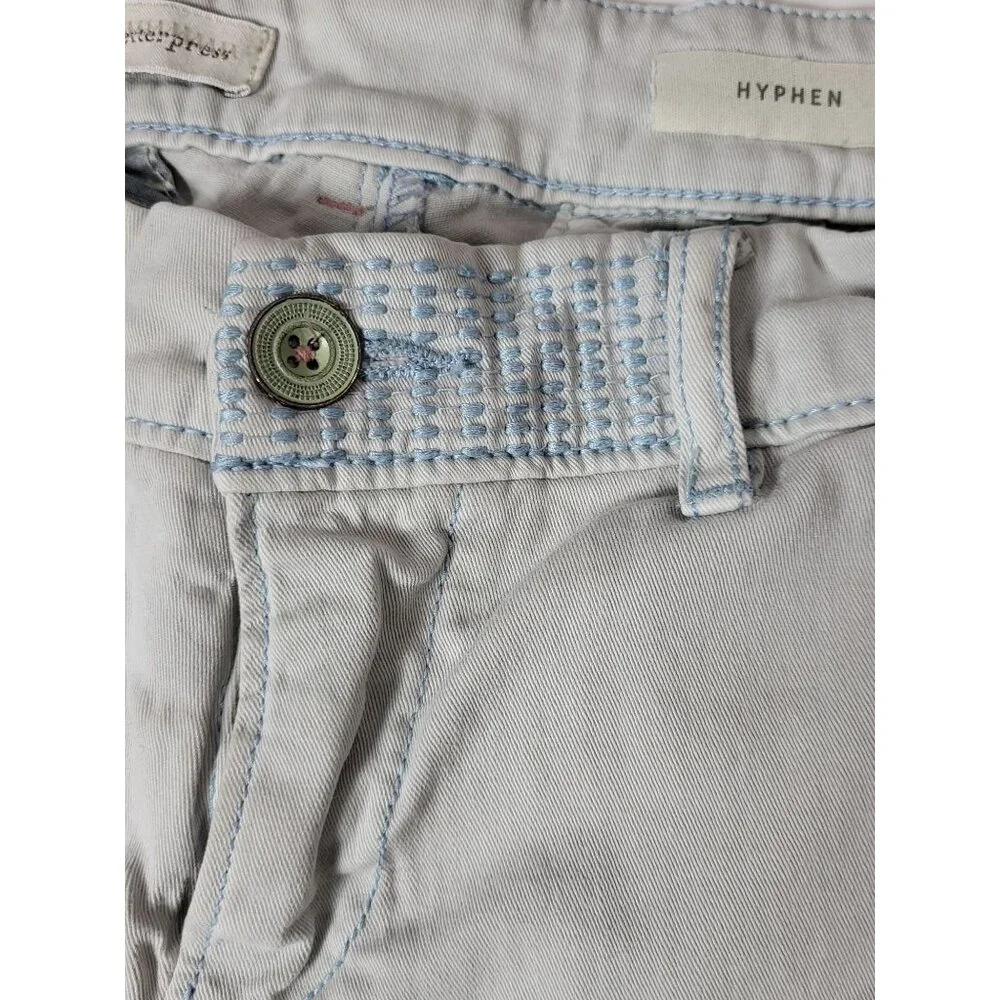 Pilcro Hyphen Womens Light Blue Cotton Casual Shorts Size 26